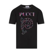 T-Shirts Emilio Pucci , Black , Dames