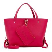 Fizzy Pink Small East West Tote Chloé , Pink , Dames