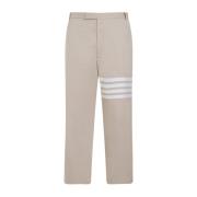 Ongeconstrueerde Straight Leg Broek Kameel Thom Browne , Beige , Heren