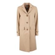 Single-Breasted Coats Burberry , Brown , Dames