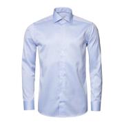 Blauwe Signature Twill Overhemd Eton , Blue , Heren