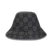 Graphite Grey Bucket Hat Gucci , Gray , Heren