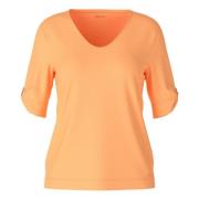 Comfortabele Stijlvolle T-Shirt Marc Cain , Orange , Dames