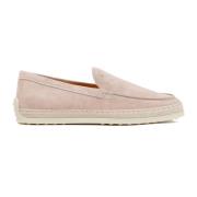 Suede Leather Loafers Tod's , Pink , Dames