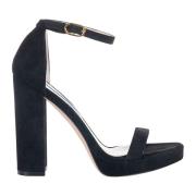 High Heel Sandals Stuart Weitzman , Black , Dames