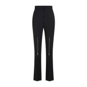 Zwarte Wollen Broek Alexander McQueen , Black , Dames