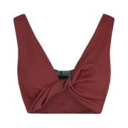 Fiona, karmijnrode crop top Cortana , Red , Dames