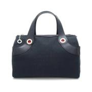 Pre-owned Cotton handbags Bvlgari Vintage , Blue , Dames