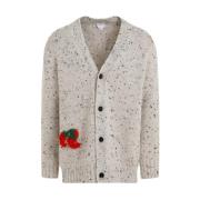 Geborduurde Dove Cardigan Bottega Veneta , Beige , Heren