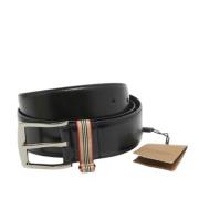 Pre-owned Leather belts Burberry Vintage , Black , Heren