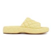 Gewatteerde leren sandalen Lemonade stijl Bottega Veneta , Beige , Dam...