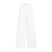 Wide Jeans Etro , White , Dames