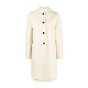 Beige Wol Casual Jas Jil Sander , Beige , Dames