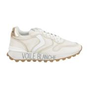 Sneakers Voile Blanche , Beige , Dames