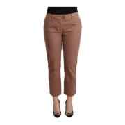 Cropped Trousers Costume National , Brown , Dames