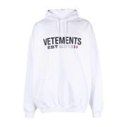 Hoodies Vetements , White , Heren