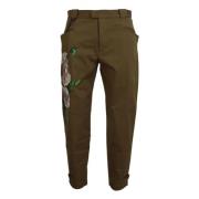 Bloemenprint Herenbroek Dolce & Gabbana , Green , Heren