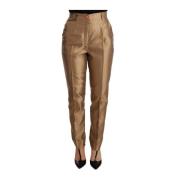 Slim-fit Trousers Dolce & Gabbana , Yellow , Dames