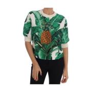Tropische Paillet Ananas Sweater Dolce & Gabbana , Multicolor , Dames