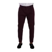 Slim-fit Trousers Dolce & Gabbana , Brown , Heren