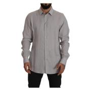 Casual Shirts Dolce & Gabbana , Gray , Heren