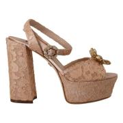 High Heel Sandals Dolce & Gabbana , Beige , Dames