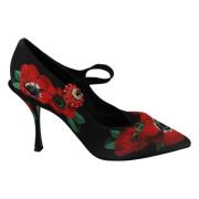 Rode Bloemen Kristal Mary Janes Pumps Dolce & Gabbana , Multicolor , D...