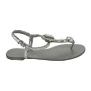 Flat Sandals Dolce & Gabbana , Gray , Dames