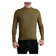 Round-neck Knitwear Dolce & Gabbana , Green , Heren