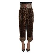 Cropped Trousers Dolce & Gabbana , Brown , Dames