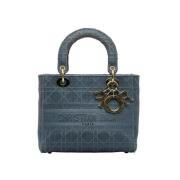 Pre-owned Canvas handbags Dior Vintage , Blue , Dames