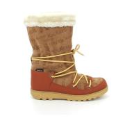 Neosnow Laarzen - Leren Bontvoering Kickers , Brown , Dames