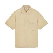 Korte Mouw Shirt (Zand) Stone Island , Beige , Heren