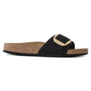 Flat Sandals Birkenstock , Black , Dames