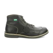 Comfort Leren Veterschoenen Kickers , Green , Heren