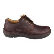 Laced Shoes Clarks , Brown , Heren