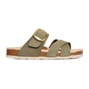 Flat Sandals Rohde , Green , Dames