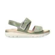 Flat Sandals Mephisto , Green , Dames