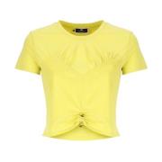 T-Shirts Elisabetta Franchi , Yellow , Dames