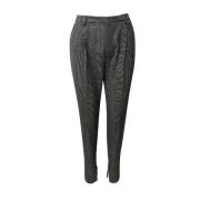 Pre-owned Wool bottoms Yves Saint Laurent Vintage , Gray , Dames