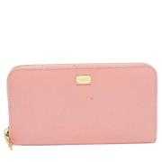 Pre-owned Leather wallets Dolce & Gabbana Pre-owned , Pink , Dames