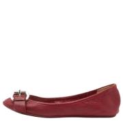 Pre-owned Leather flats Dior Vintage , Red , Dames