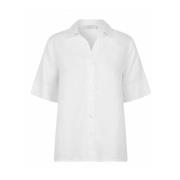 Witte Linnen Maimus Shirt Masai , White , Dames