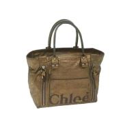 Pre-owned Leather totes Chloé Pre-owned , Yellow , Dames
