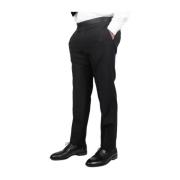 Suit Trousers Tagliatore , Black , Heren