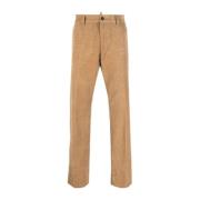 Straight Trousers Dsquared2 , Brown , Heren