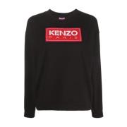 Zachte Wollen Sjaal Kenzo , Black , Dames