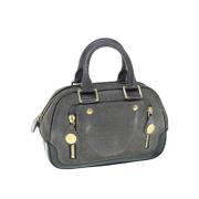 Pre-owned Suede handbags Louis Vuitton Vintage , Gray , Dames