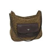 Pre-owned Nylon shoulder-bags Bottega Veneta Vintage , Brown , Dames