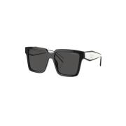 Klassieke Zwarte Zonnebril Prada , Black , Dames